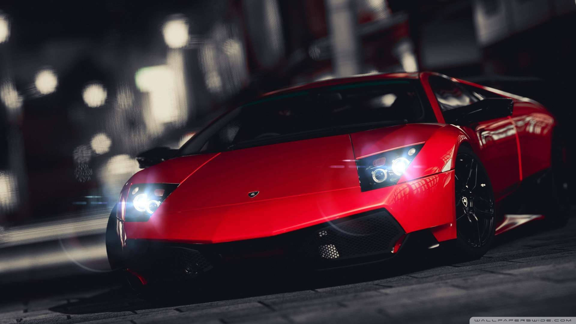 Lamborghini, iPhone Lamborghini, vibrant red, Full HD Desktop Wallpaper