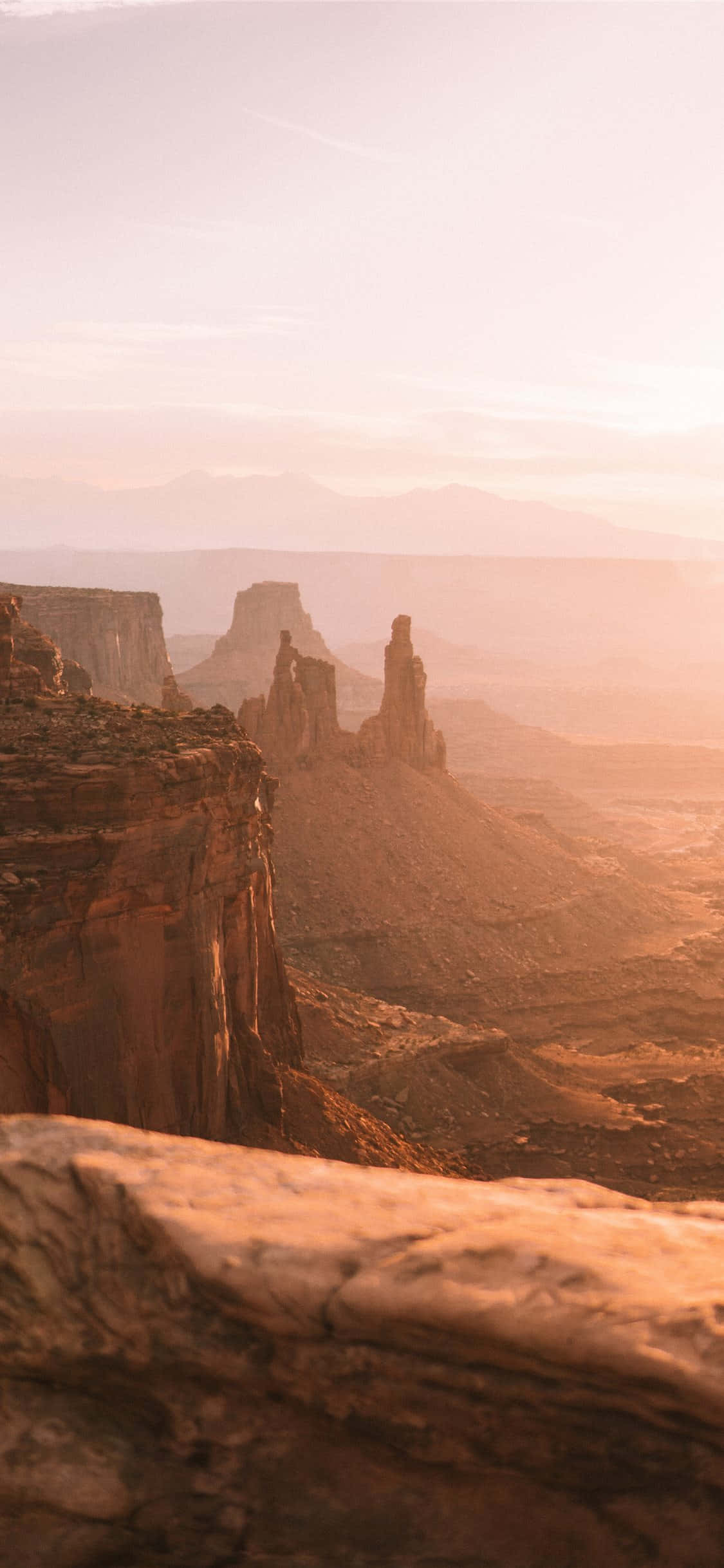 desert canyon, golden light, rock formations, Full HD Phone Wallpaper