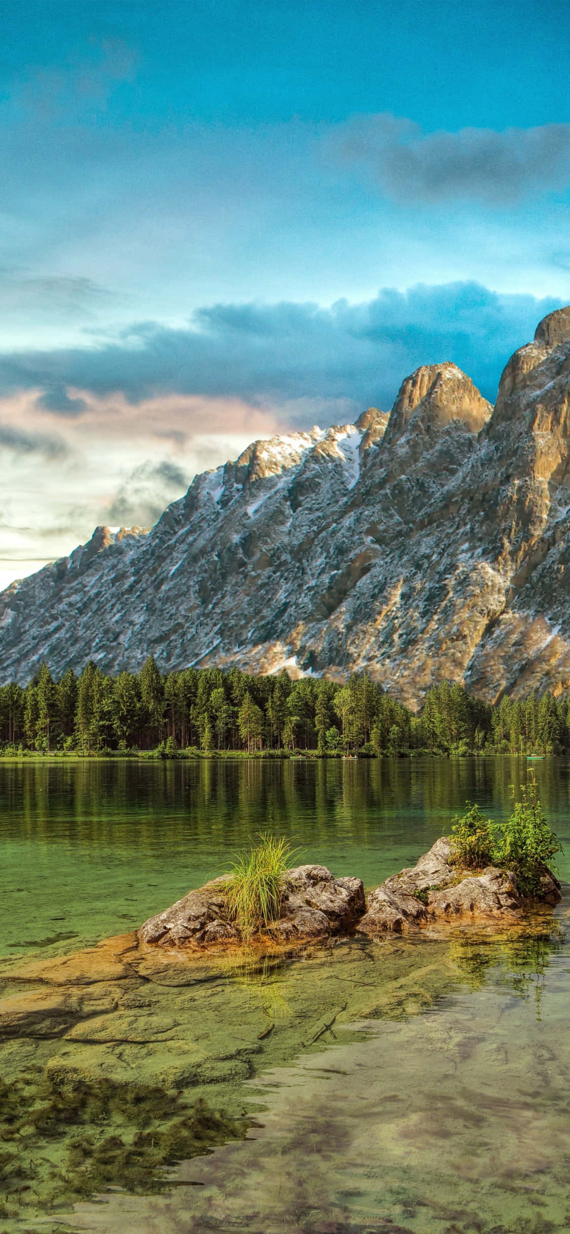 iPhone, mountain lake, alpine lake, Full HD Phone Wallpaper