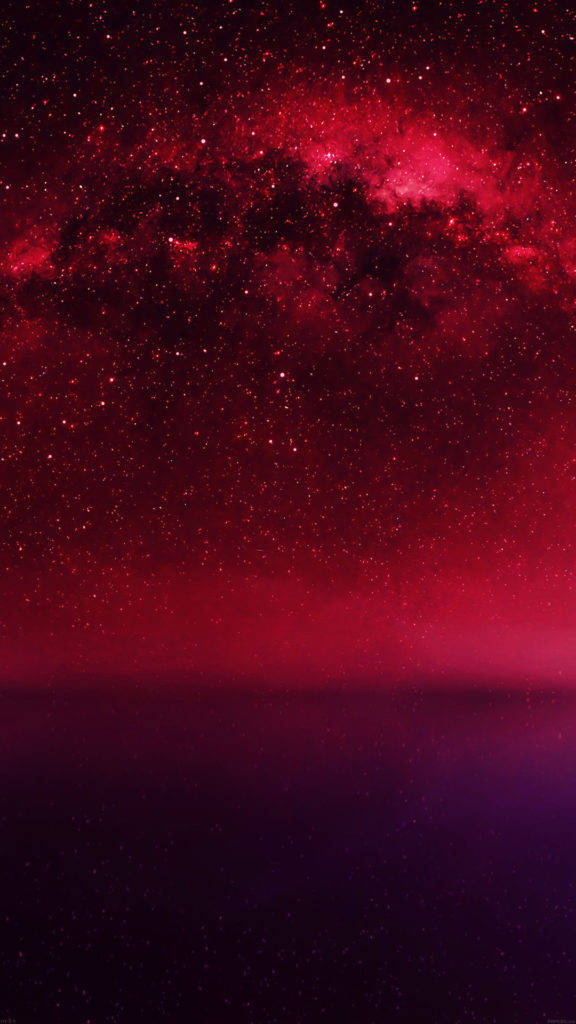 red starry sky, galaxy, deep reds, SD Phone Wallpaper