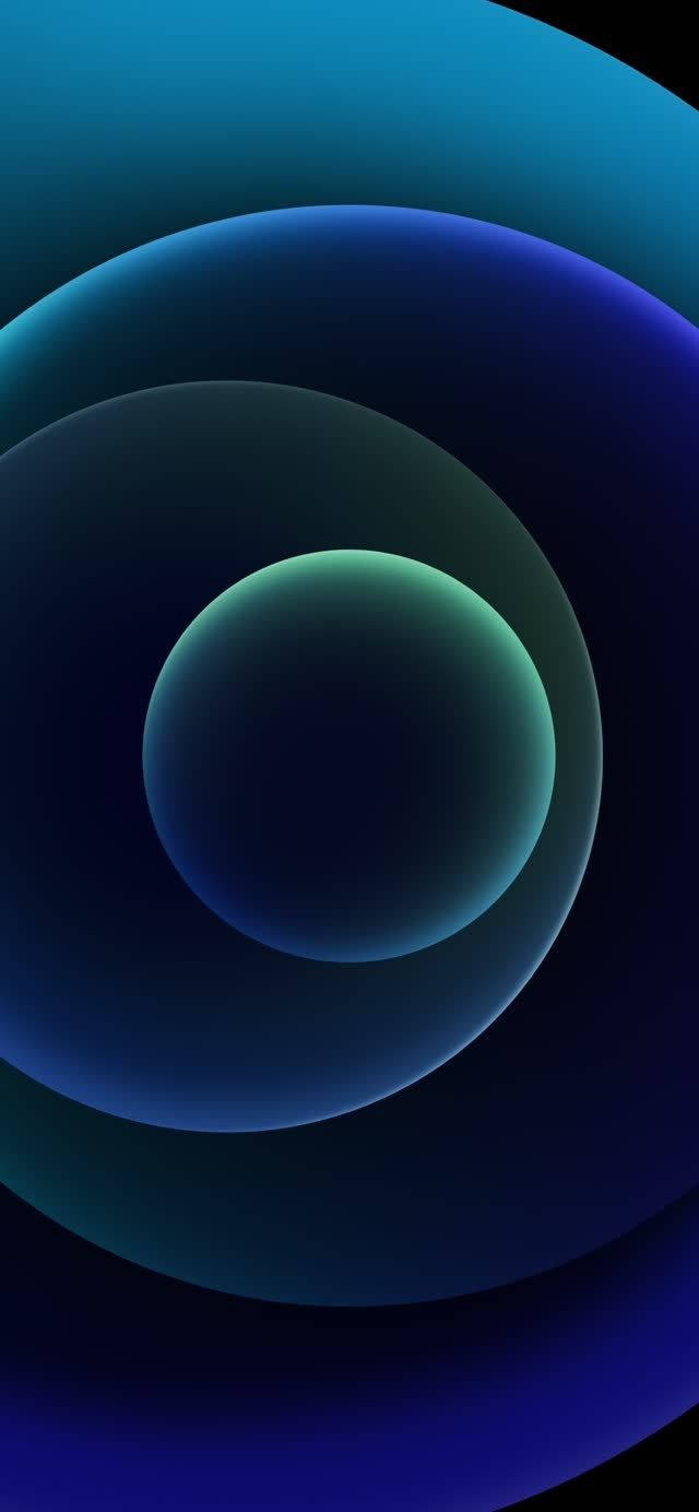 translucent spheres, glowing spheres, deep blue, HD Phone Wallpaper