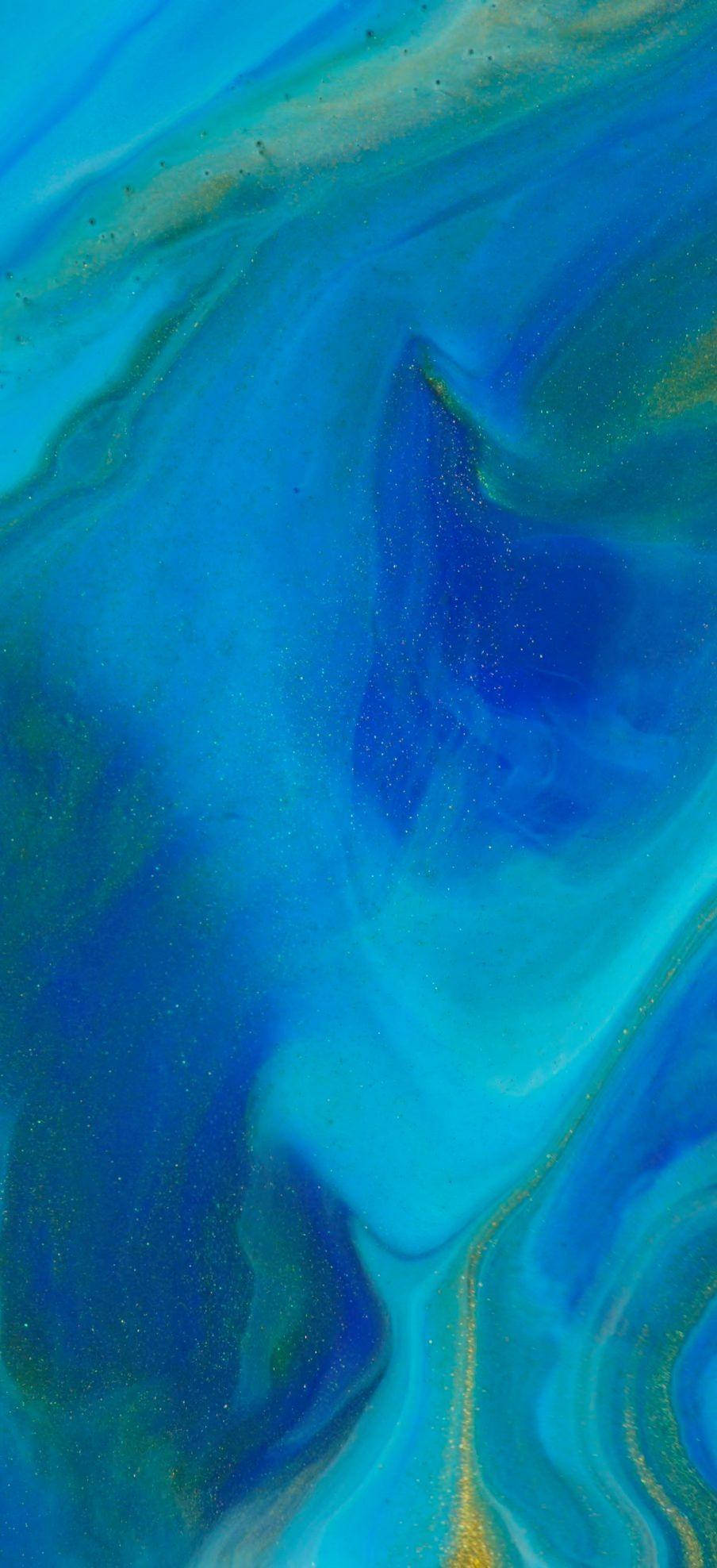 iPhone Live, swirling blues, golds, Full HD Phone Wallpaper