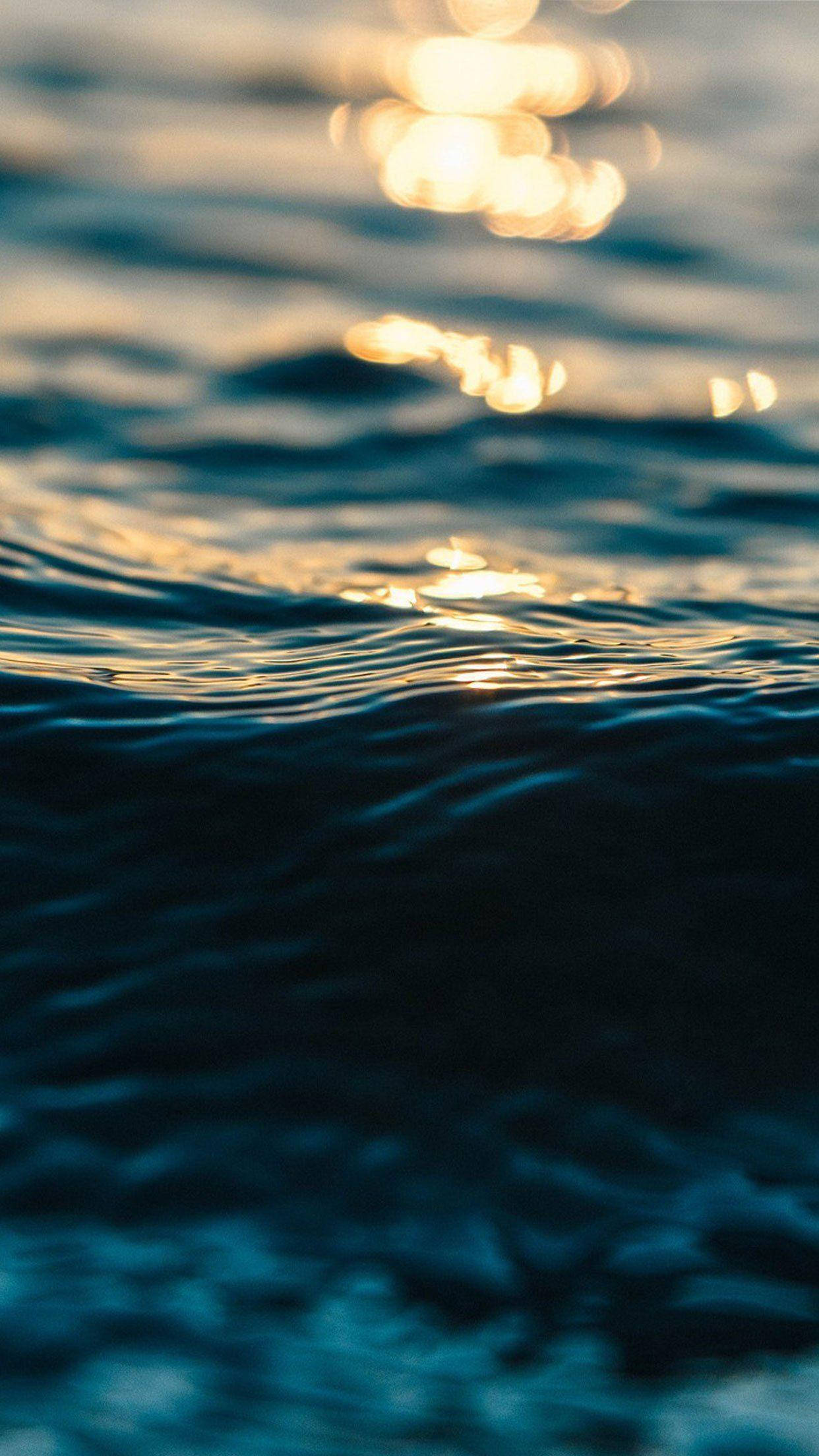 iPhone 8, sea wave, dusk, Full HD Phone Wallpaper