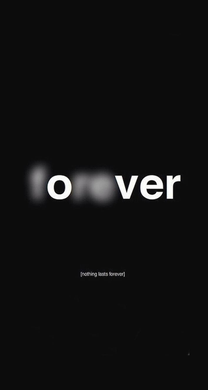 black background, white text, forever, HD Phone Wallpaper