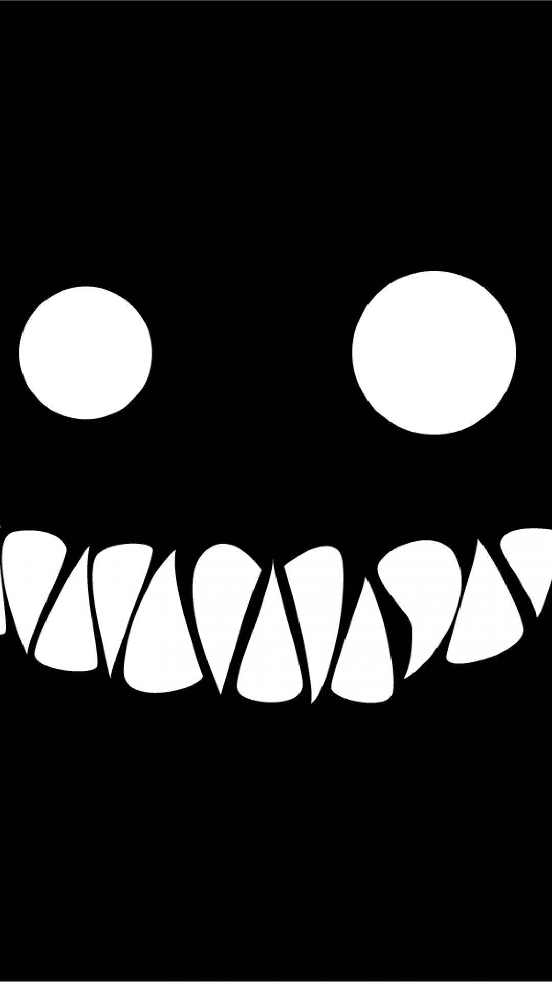 iPhone, black and white, stylized face, Full HD Phone Wallpaper