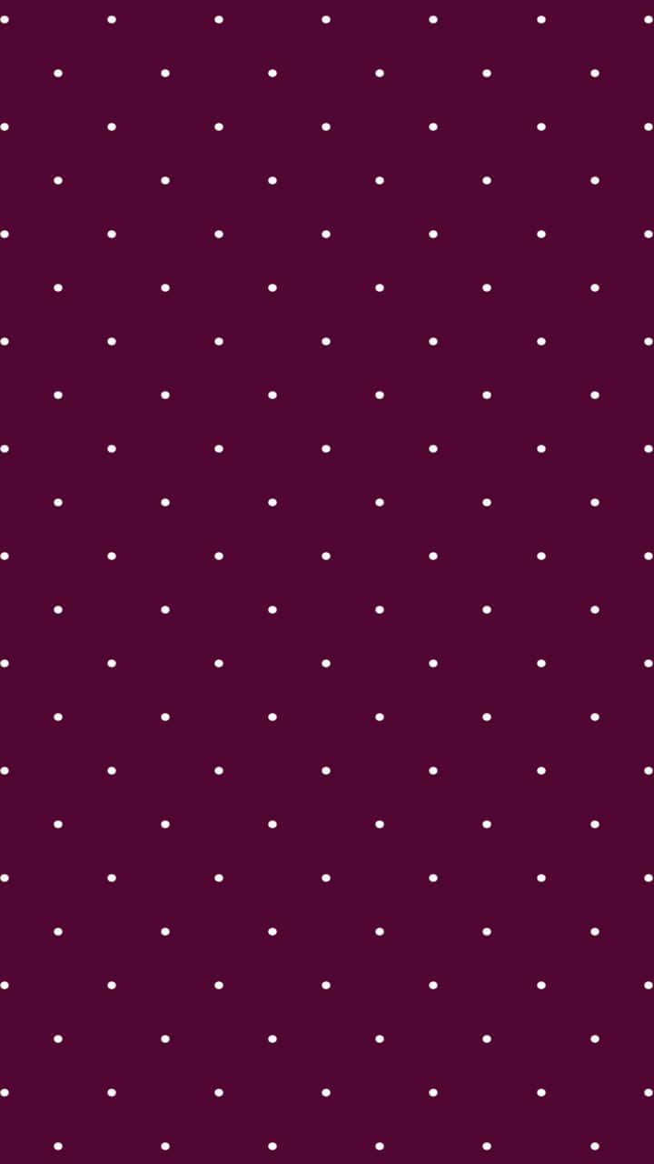 deep burgundy, white polka dots, minimalist grid pattern, HD Phone Wallpaper