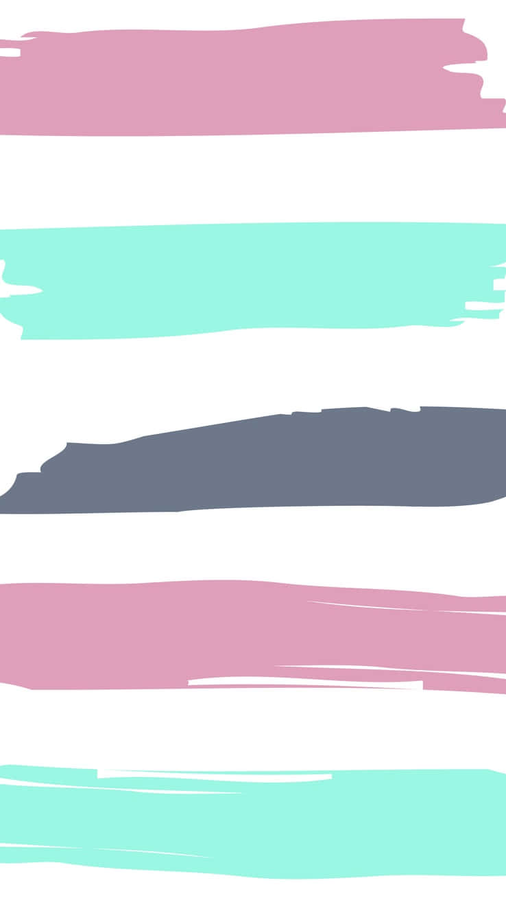preppy style, brush strokes, pink mint, HD Phone Wallpaper