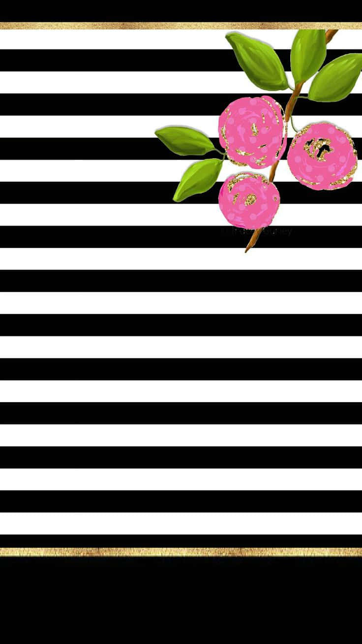 pink roses, gold glitter accents, green leaves, HD Phone Wallpaper
