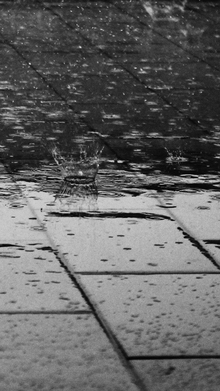 iPhone, rain, wet pavement, HD Phone Wallpaper