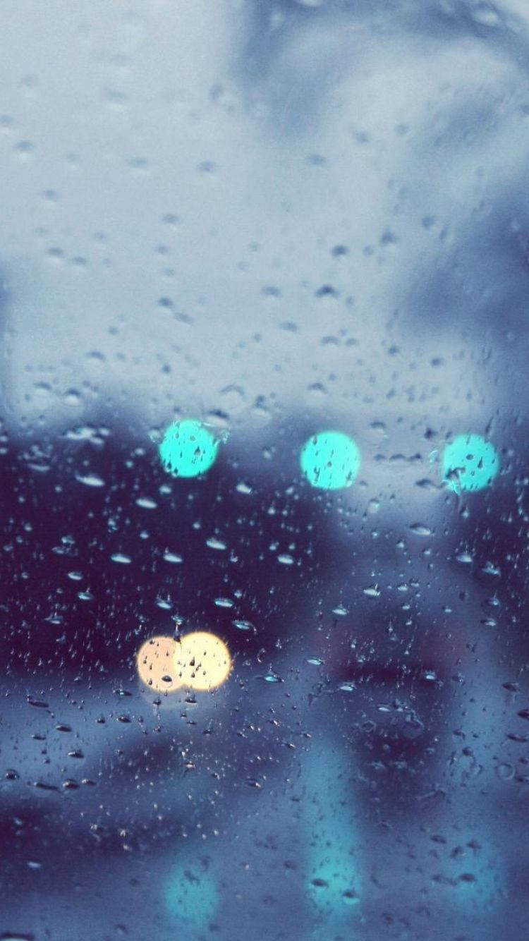 iPhone, rain, window, HD Phone Wallpaper