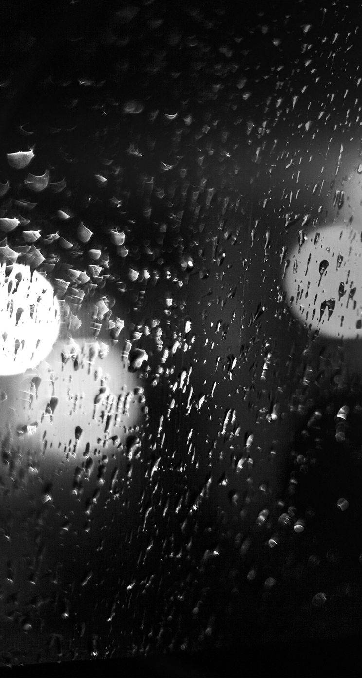 iPhone Rain, raindrops, dark window, HD Phone Wallpaper