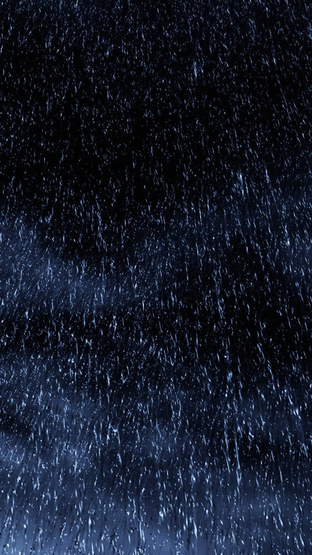 iPhone Rain, dark night sky, cool blue highlights, Full HD Phone Wallpaper