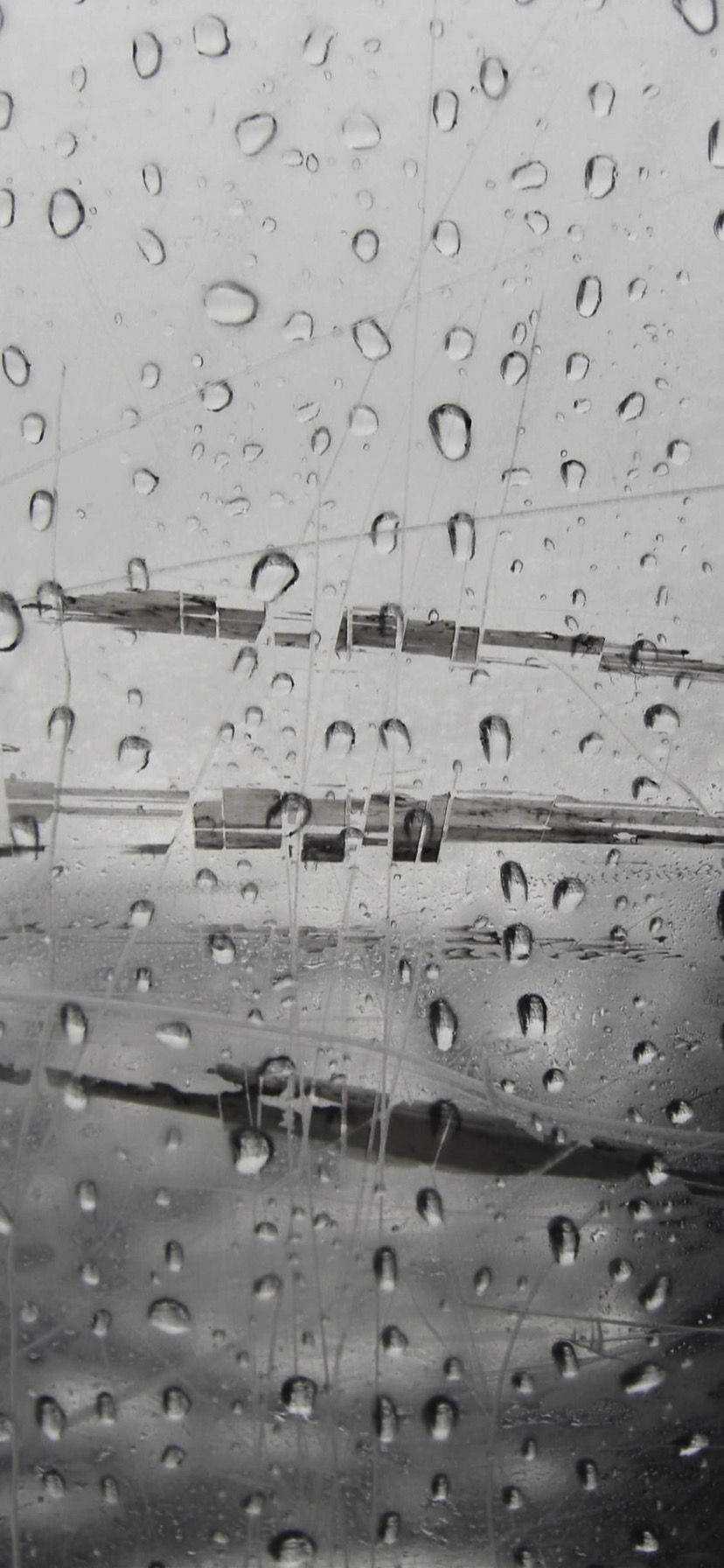 iPhone Rain, raindrops, scratched window, HD Phone Wallpaper