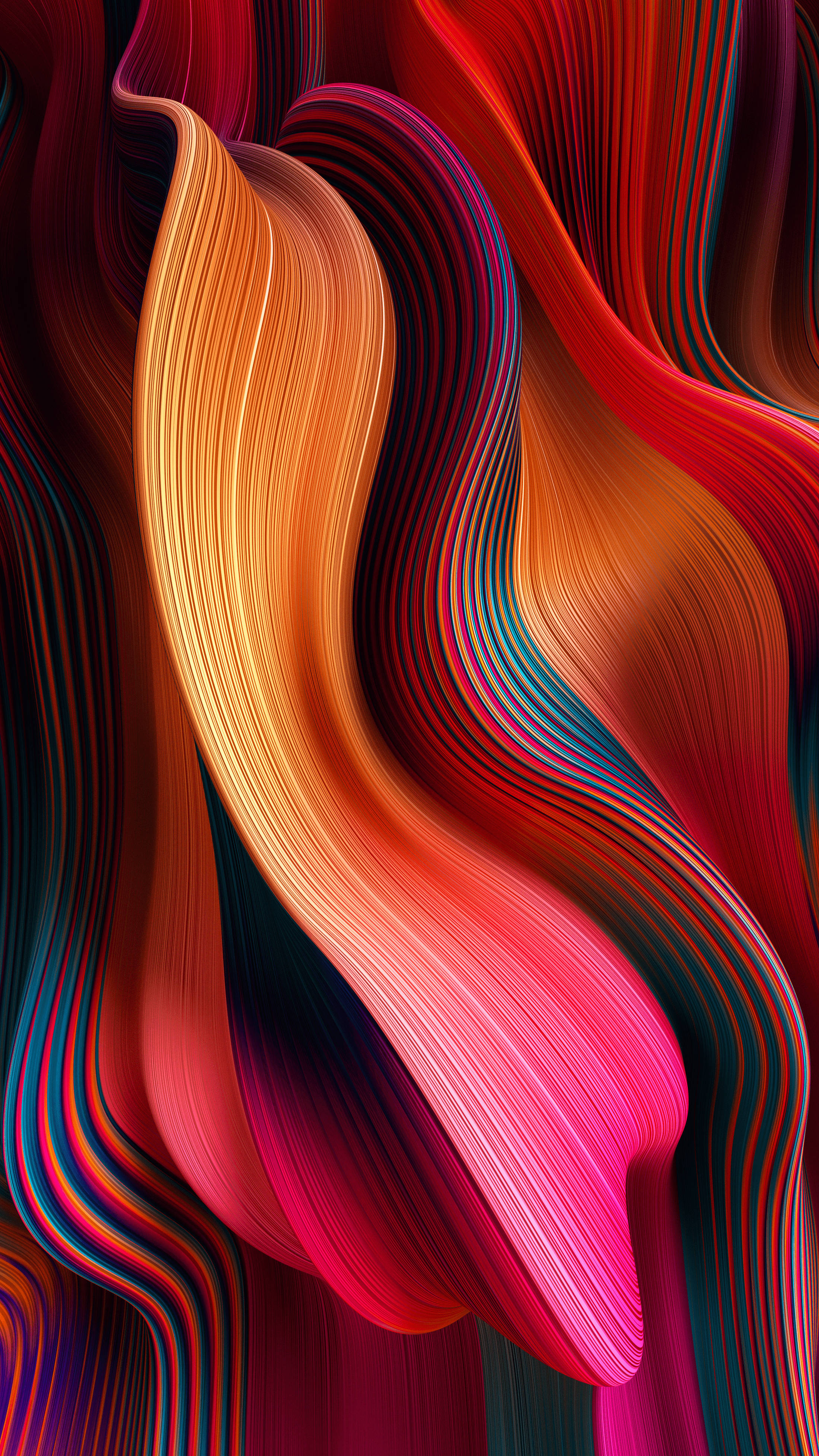 iPhone SE 2020, fiery reds, oranges, 4K Phone Wallpaper