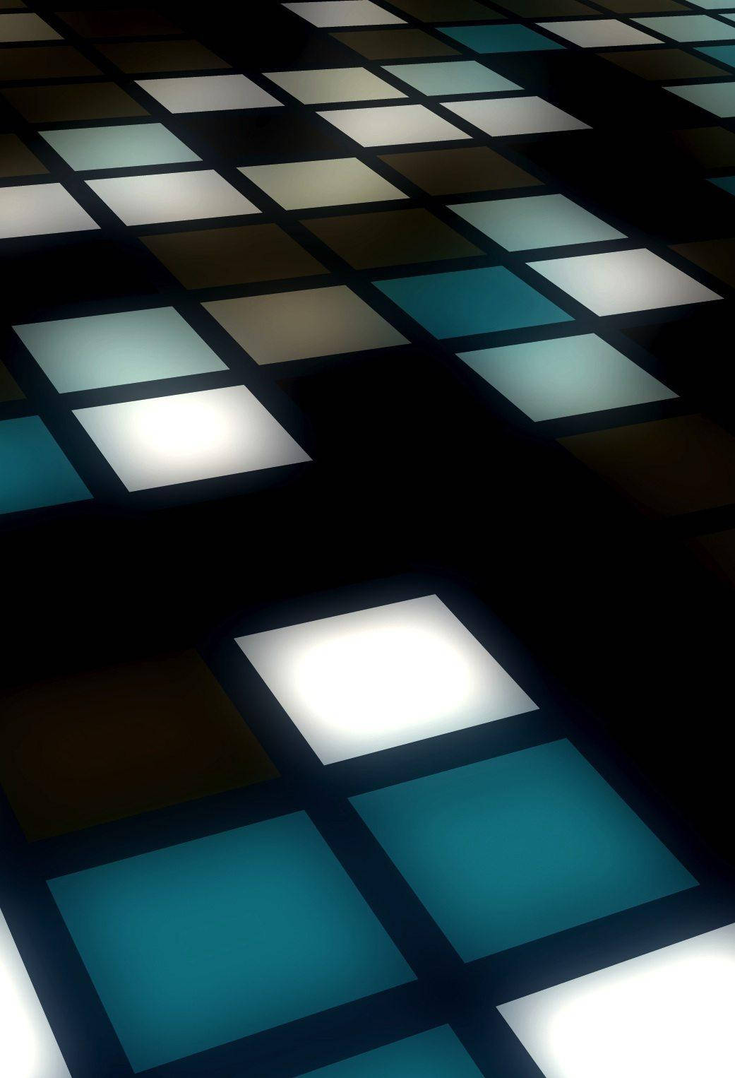 iPhone Se, tile floor, glowing grid floor, HD Phone Wallpaper