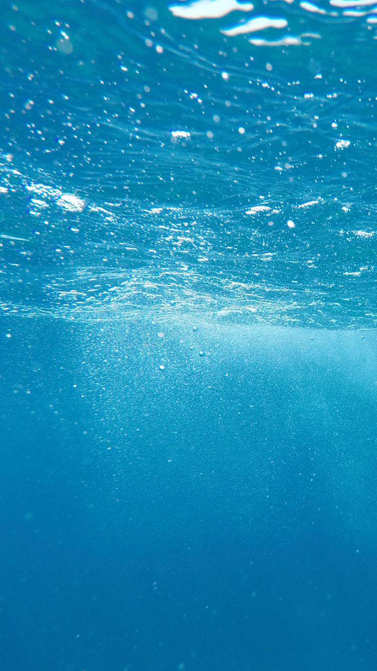 iPhone Se, turquoise ocean, sunlit surface, HD Phone Wallpaper