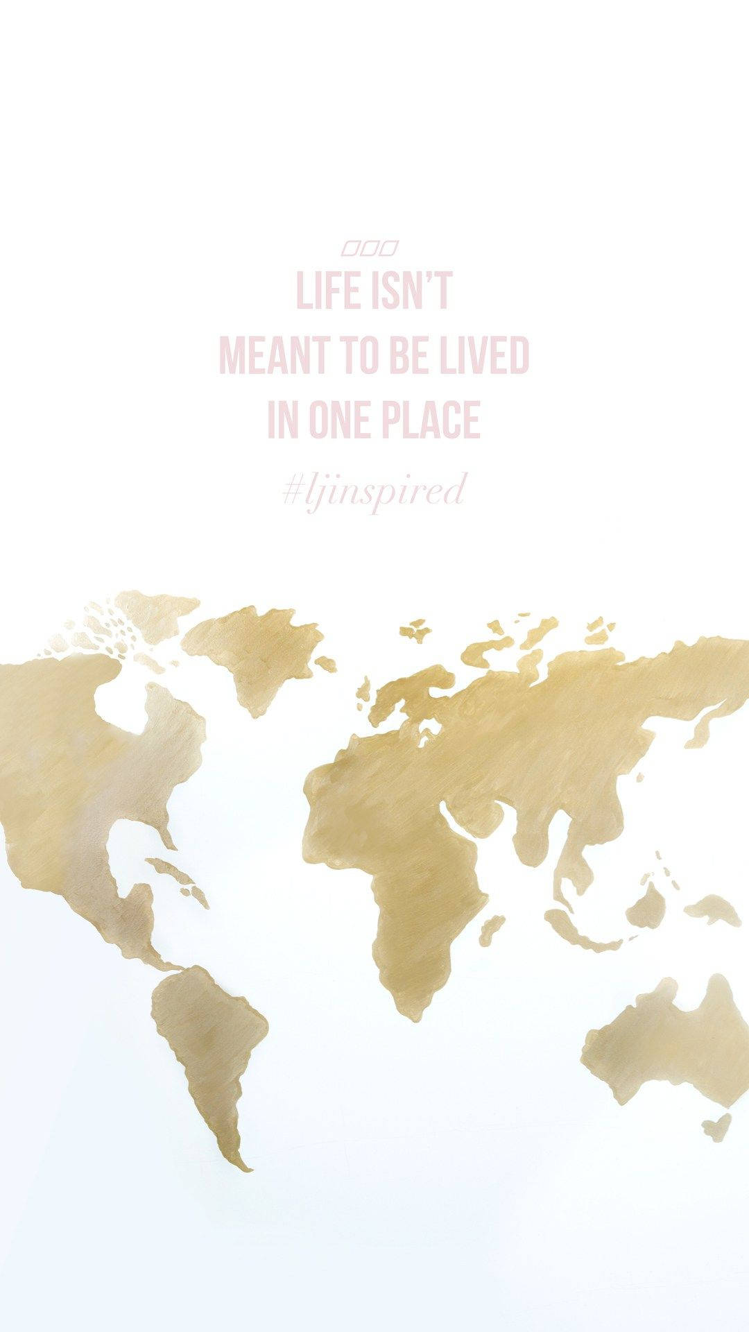 iPhone Travel, gold watercolor, soft pink, Full HD Phone Wallpaper