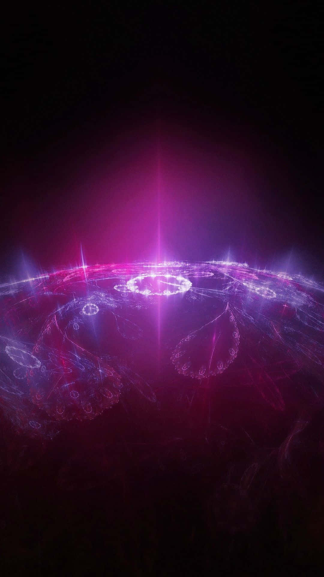 pink, purple, fractal sphere, Full HD Phone Wallpaper