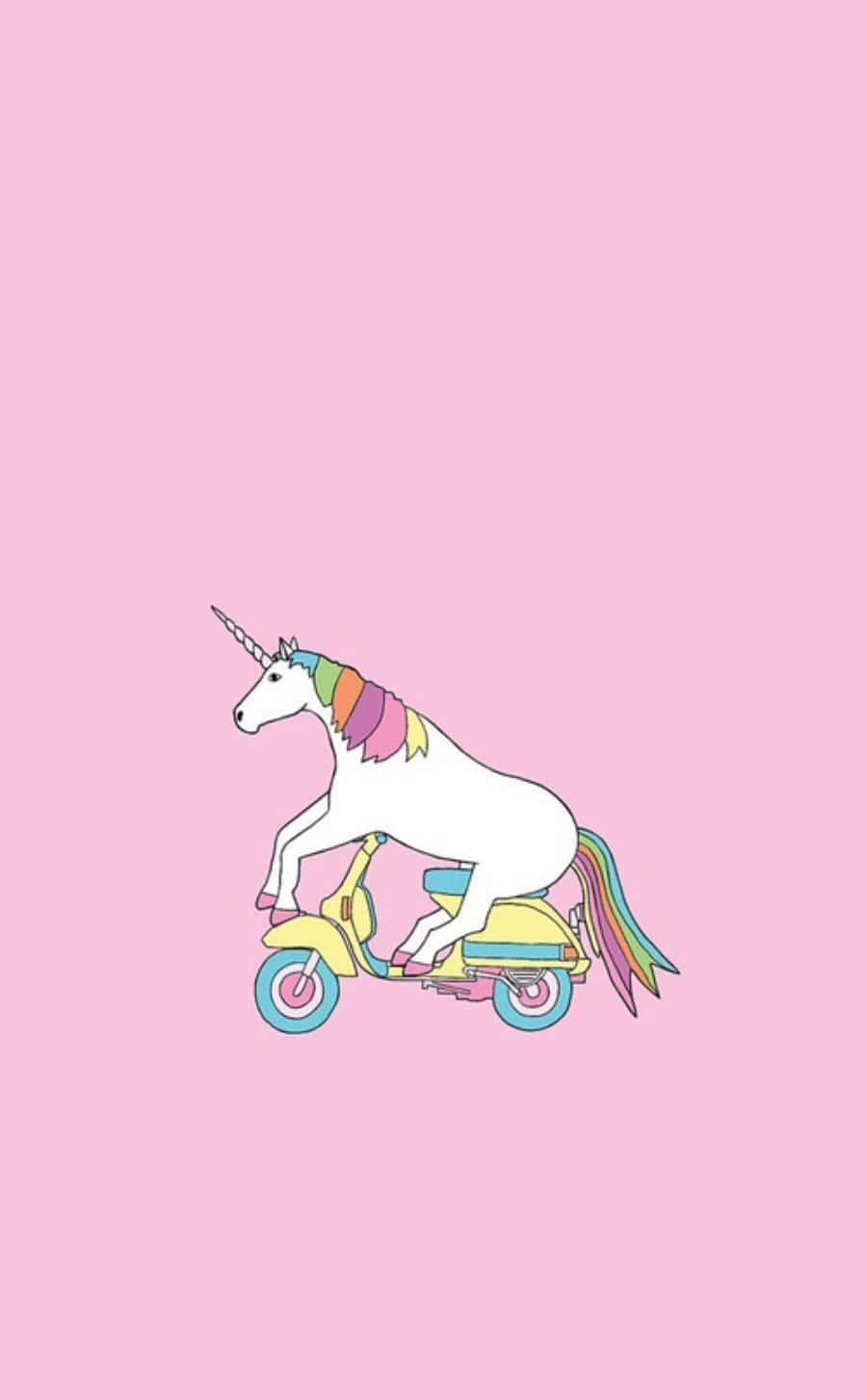 iPhone Unicorn, white unicorn, rainbow mane, HD Phone Wallpaper