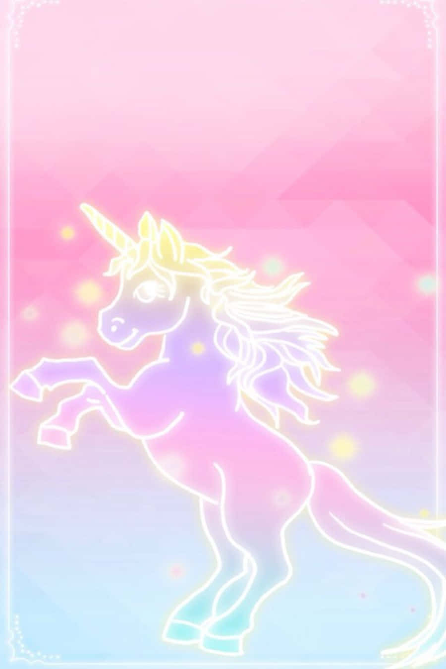 iPhone Unicorn, neon unicorn, rainbow gradient, HD Phone Wallpaper
