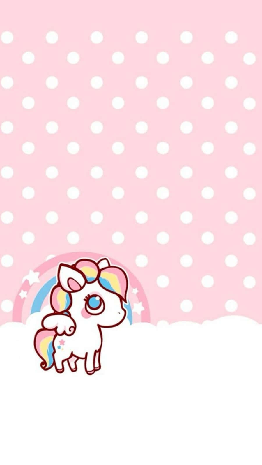 iPhone Unicorn, cartoon unicorn, rainbow mane, HD Phone Wallpaper
