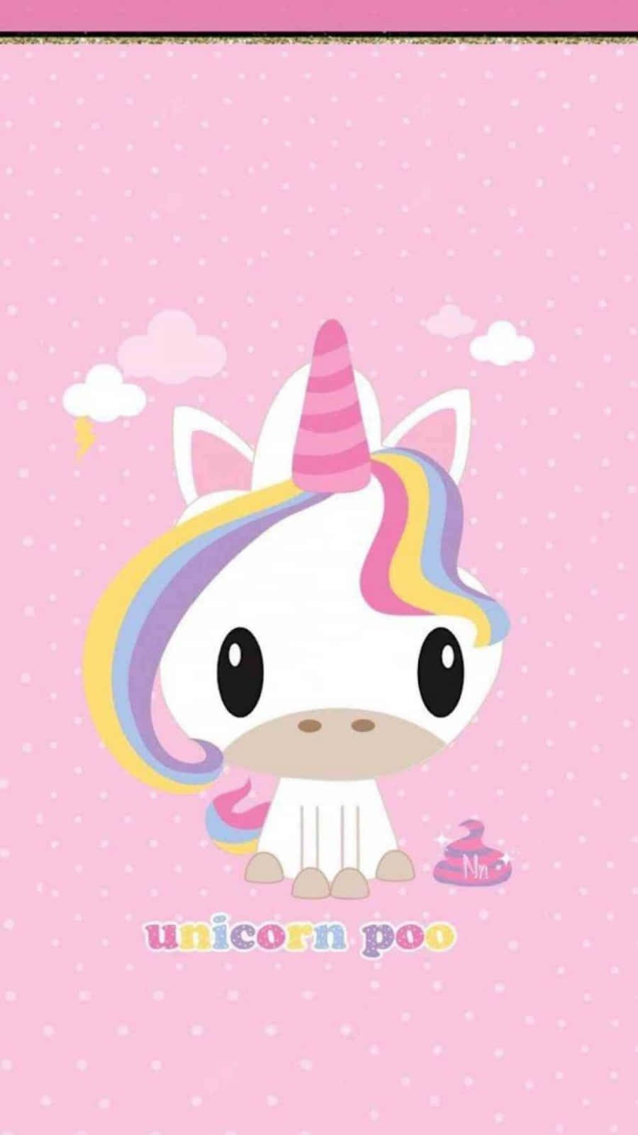 iPhone Unicorn, cartoon unicorn, rainbow mane, HD Phone Wallpaper