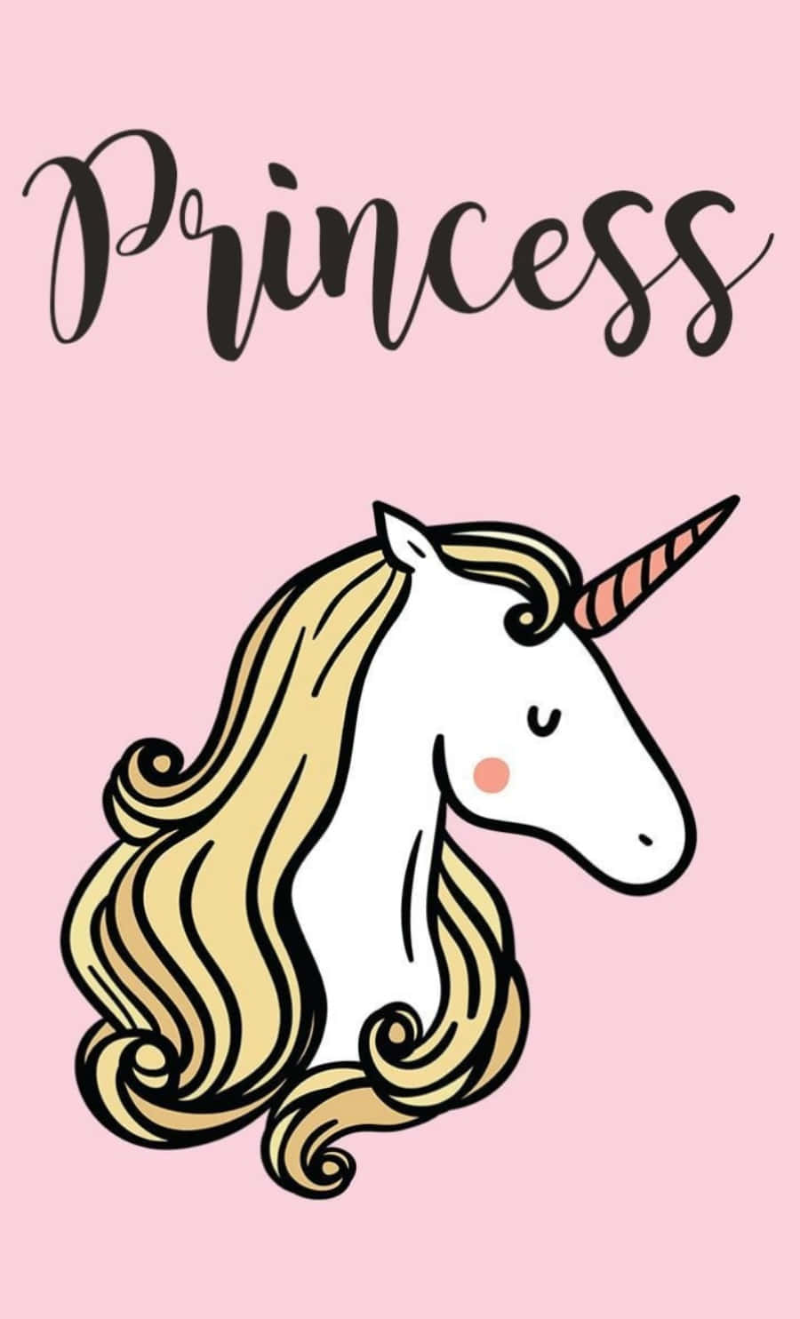 iPhone Unicorn, unicorn, golden hair, HD Phone Wallpaper