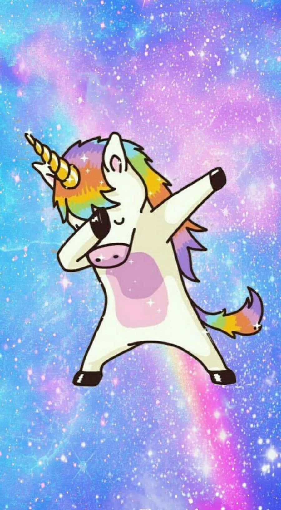 iPhone Unicorn, cartoon unicorn, rainbow mane, HD Phone Wallpaper