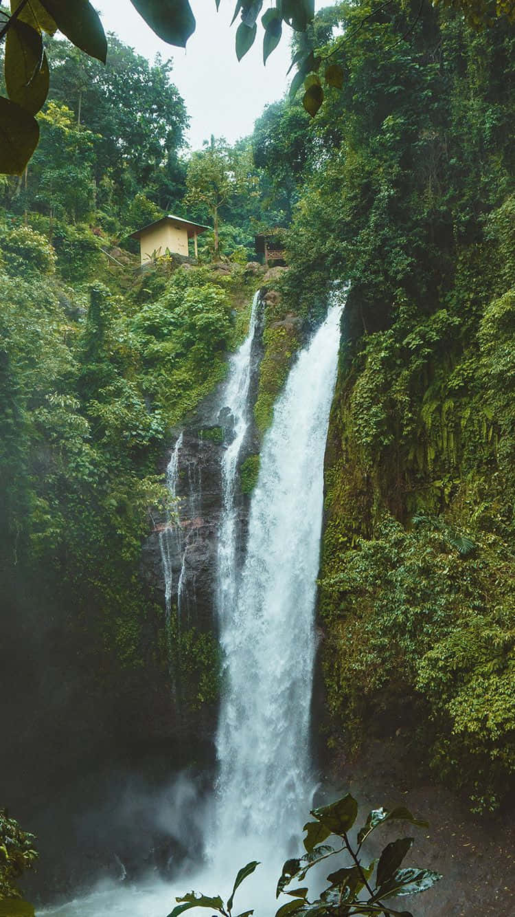 iPhone Waterfall, screensaver theme, waterfall, HD Phone Wallpaper
