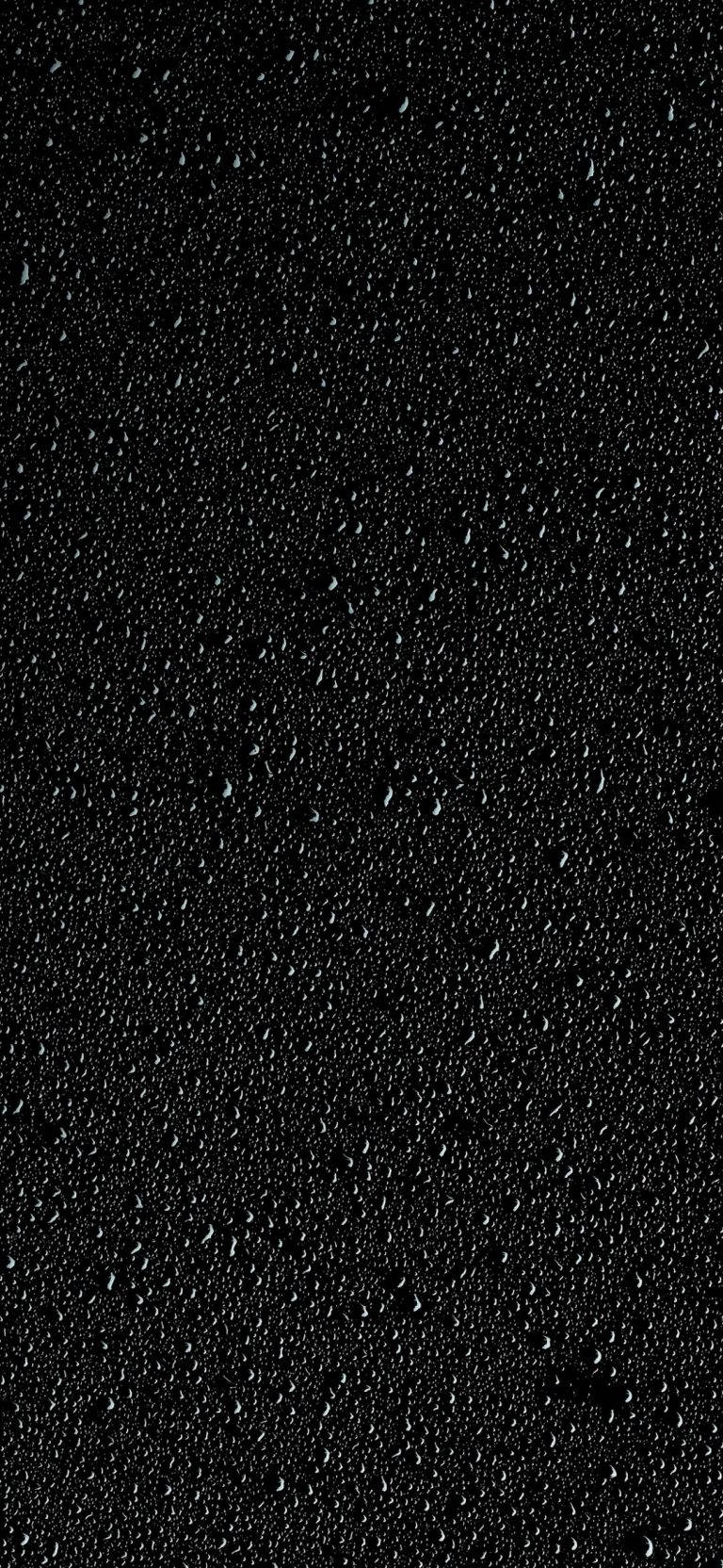 black water droplets, smooth black surface, close-up, HD Phone Wallpaper