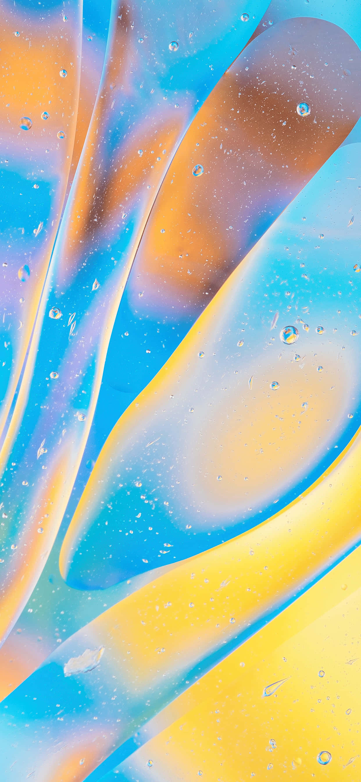 iPhone X, light blue, yellow, 2K Phone Wallpaper