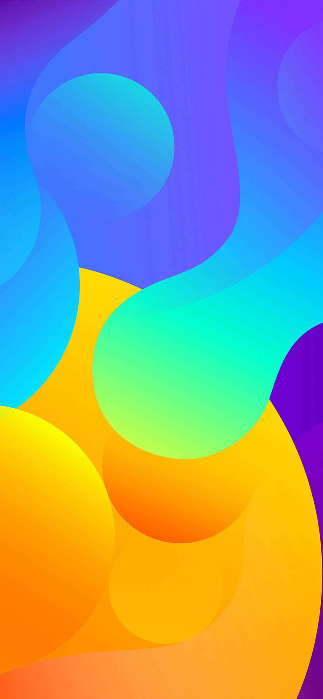 iPhone X, abstract, blue, Full HD Phone Wallpaper