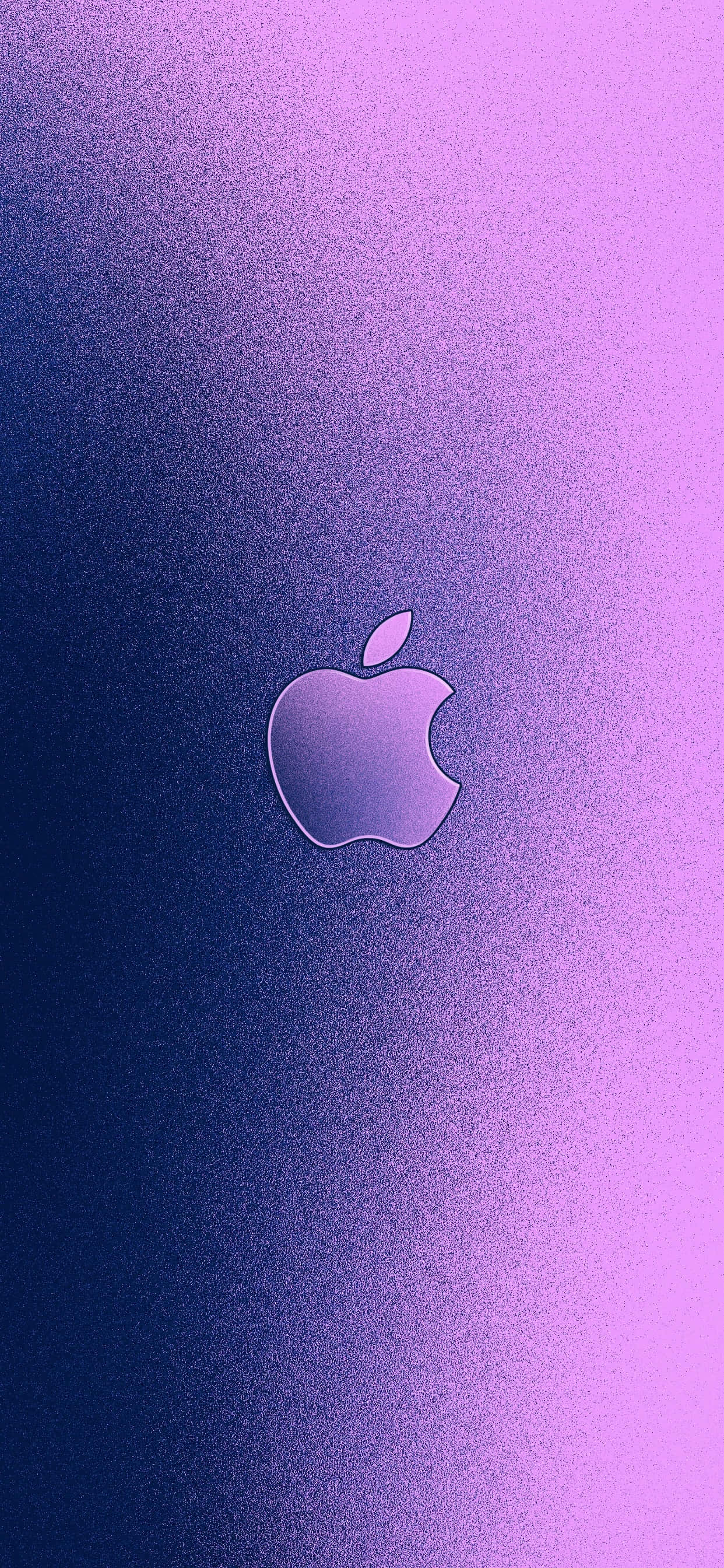 iPhone X, Apple logo, gradient purple and blue, 2K Phone Wallpaper
