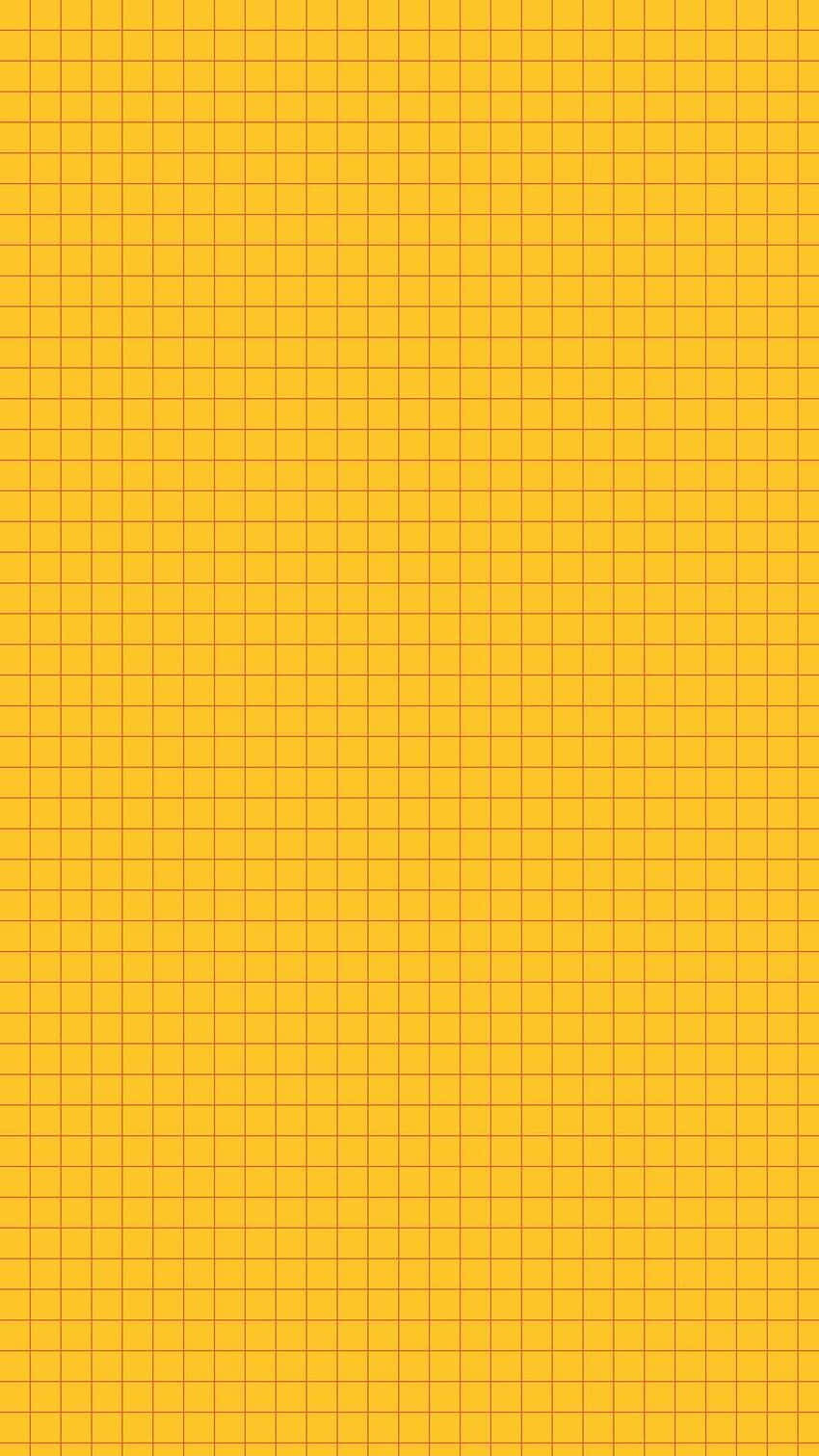 iPhone, grid pattern, vibrant yellow background, HD Phone Wallpaper