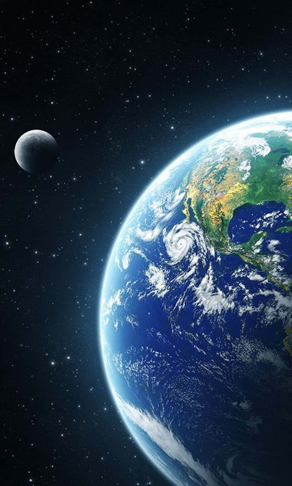 iPhone X, Earth, moon, HD Phone Wallpaper