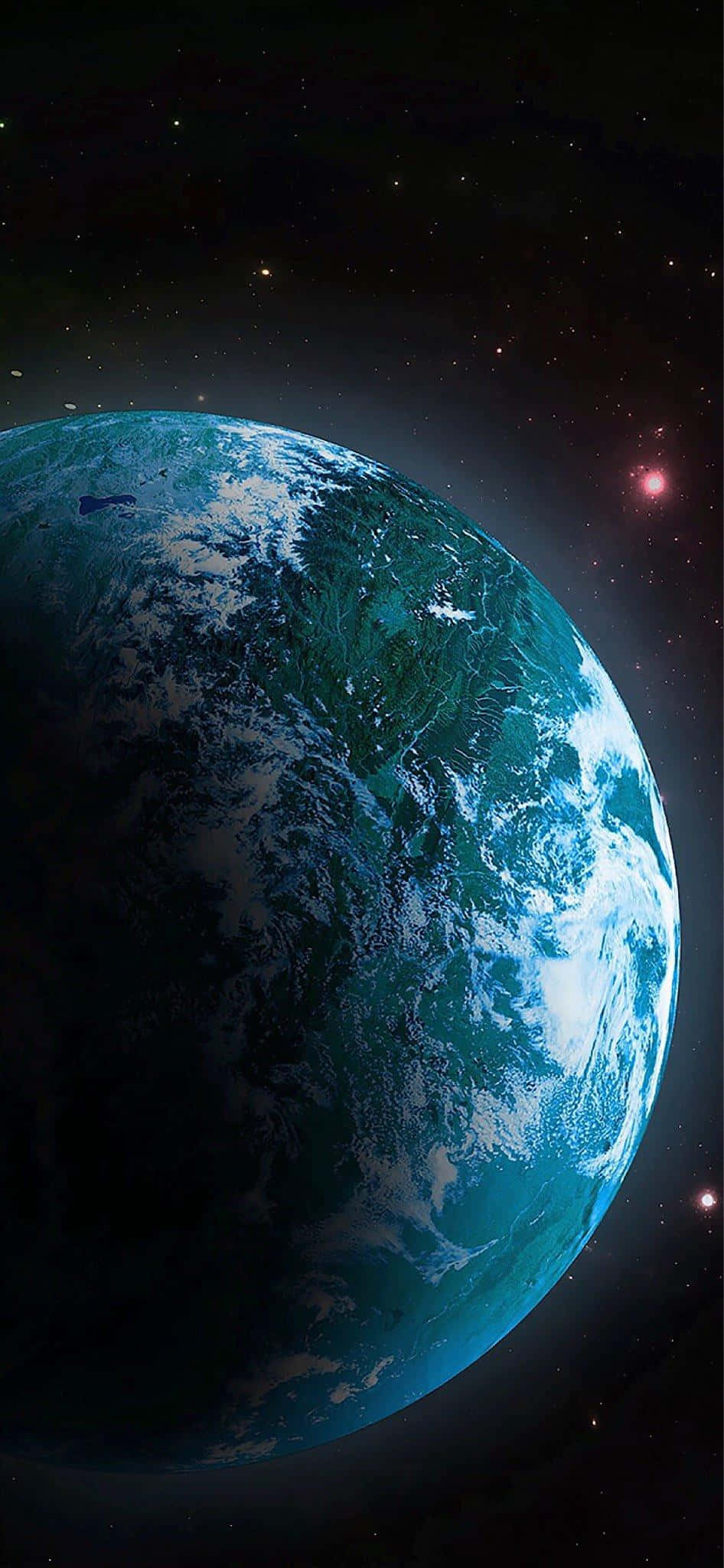 iPhone X, Earth, blue oceans, Full HD Phone Wallpaper