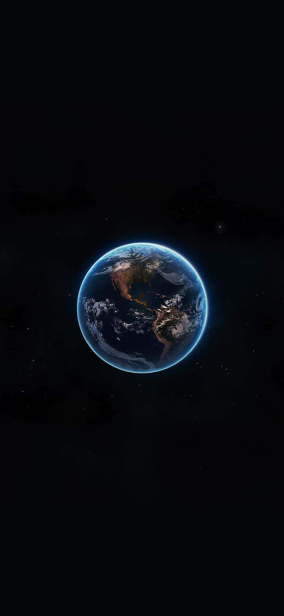 iPhone X, Earth, aerial view, Full HD Phone Wallpaper