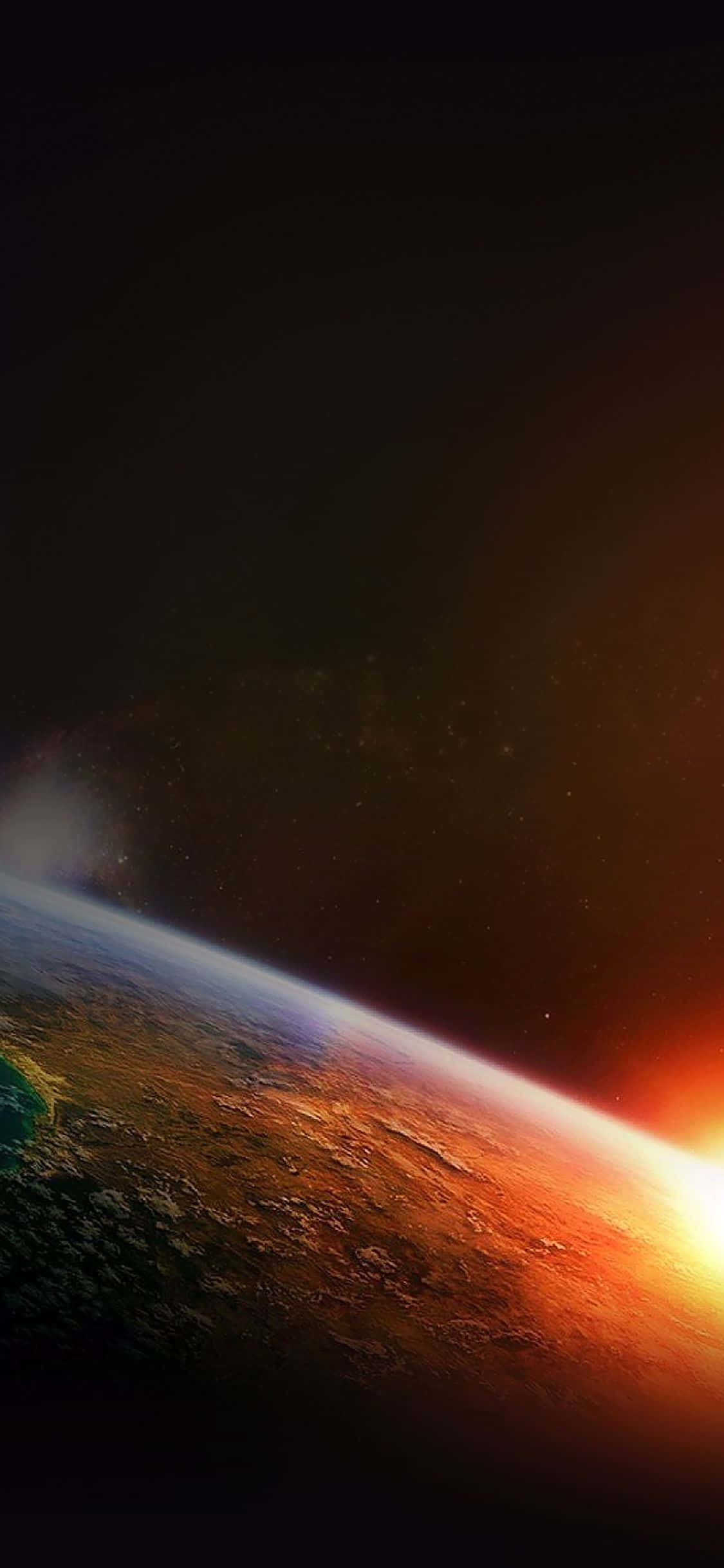 iPhone X OLED, Earth, sunrise, Full HD Phone Wallpaper