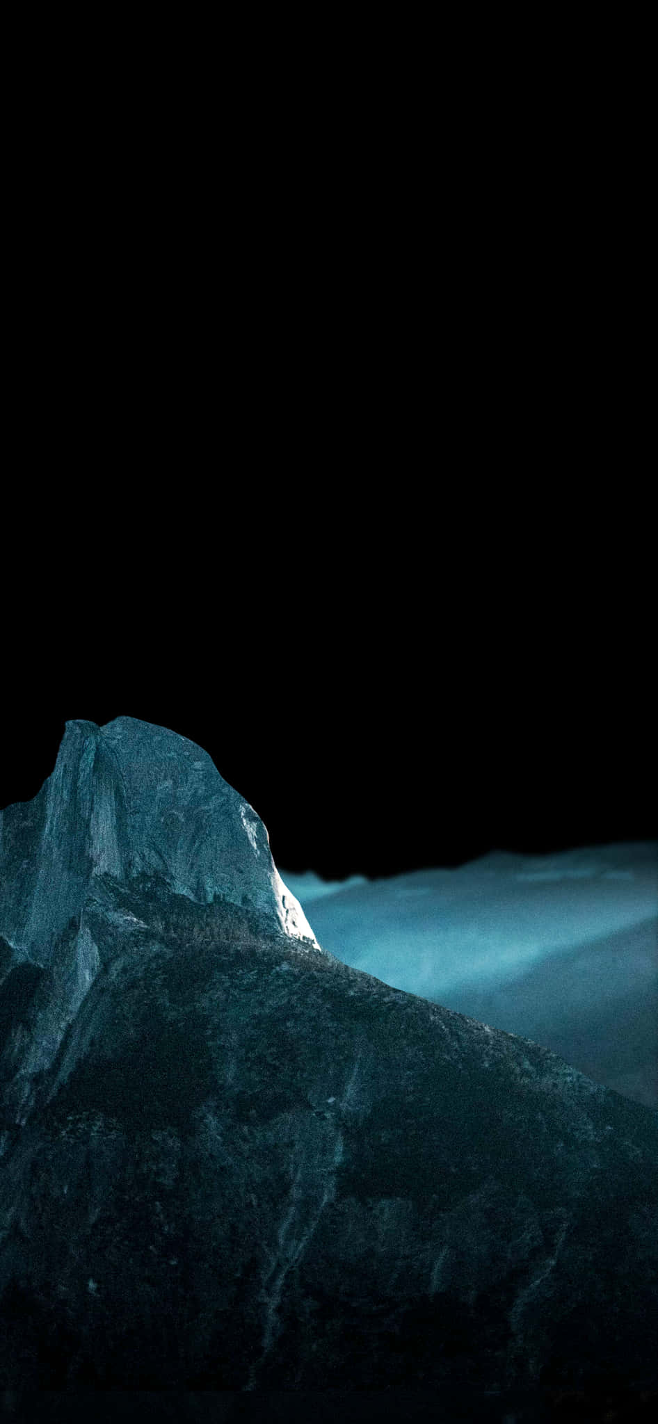 iPhone X Oled, cool blue light, pitch black sky, Full HD Phone Wallpaper