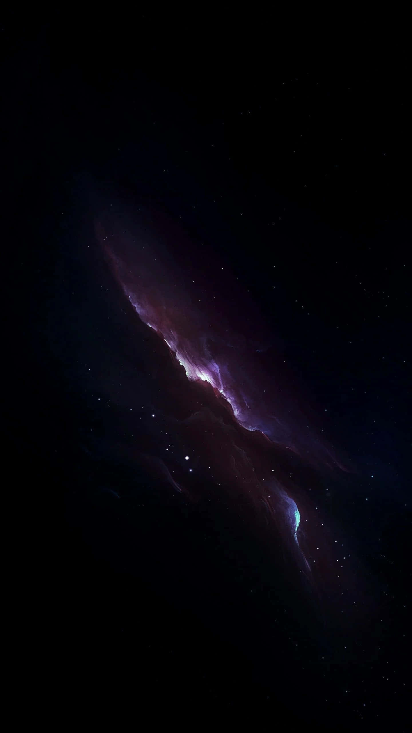 iPhone X, OLED display, cosmic nebula, 2K Phone Wallpaper