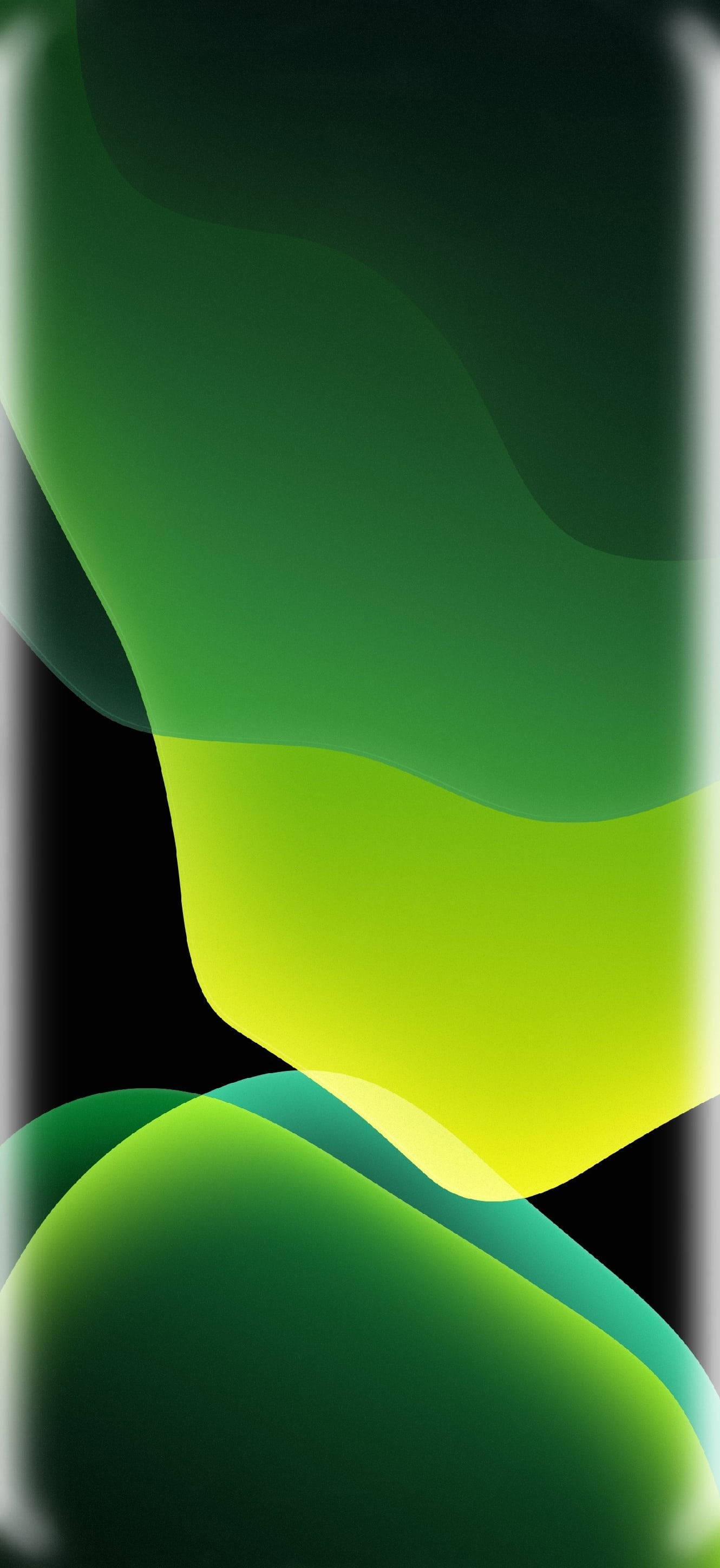 iPhone XR, Red, Green Blobs, 2K Phone Wallpaper