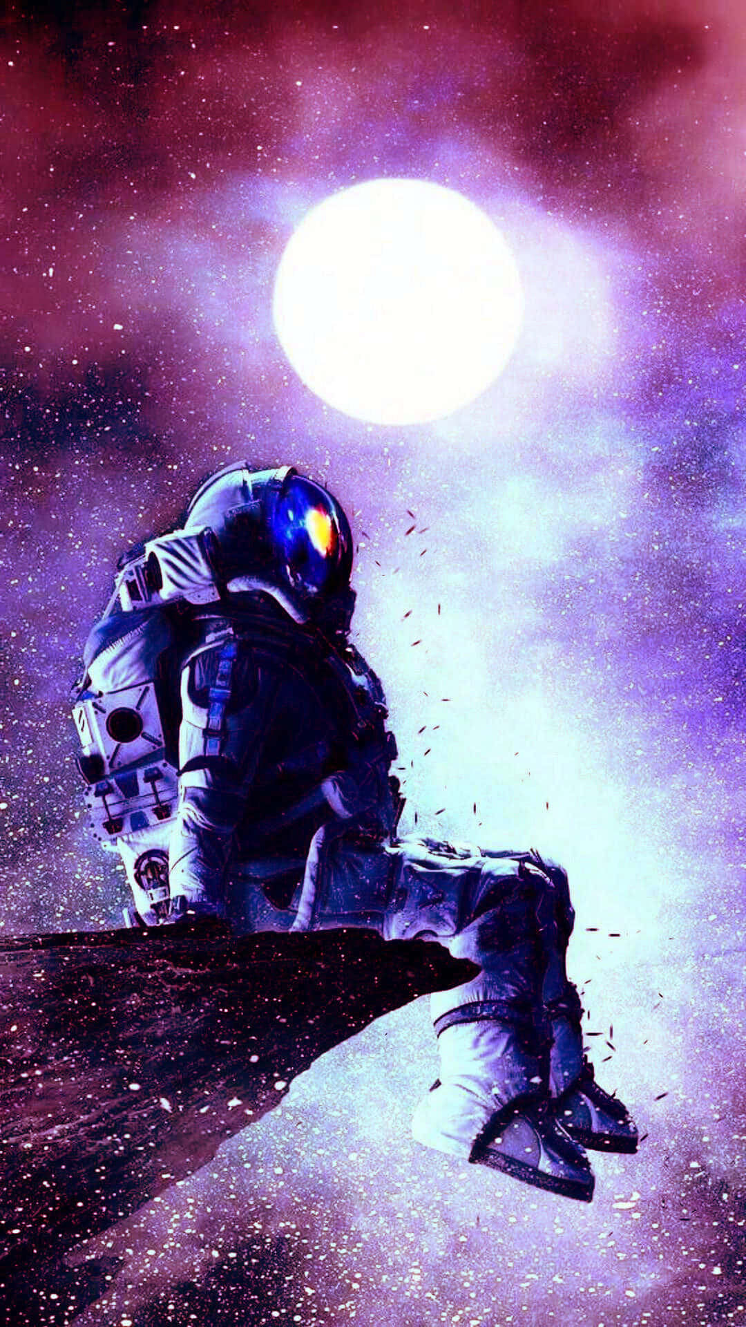 iPhone XR, Space, astronaut, Full HD Phone Wallpaper