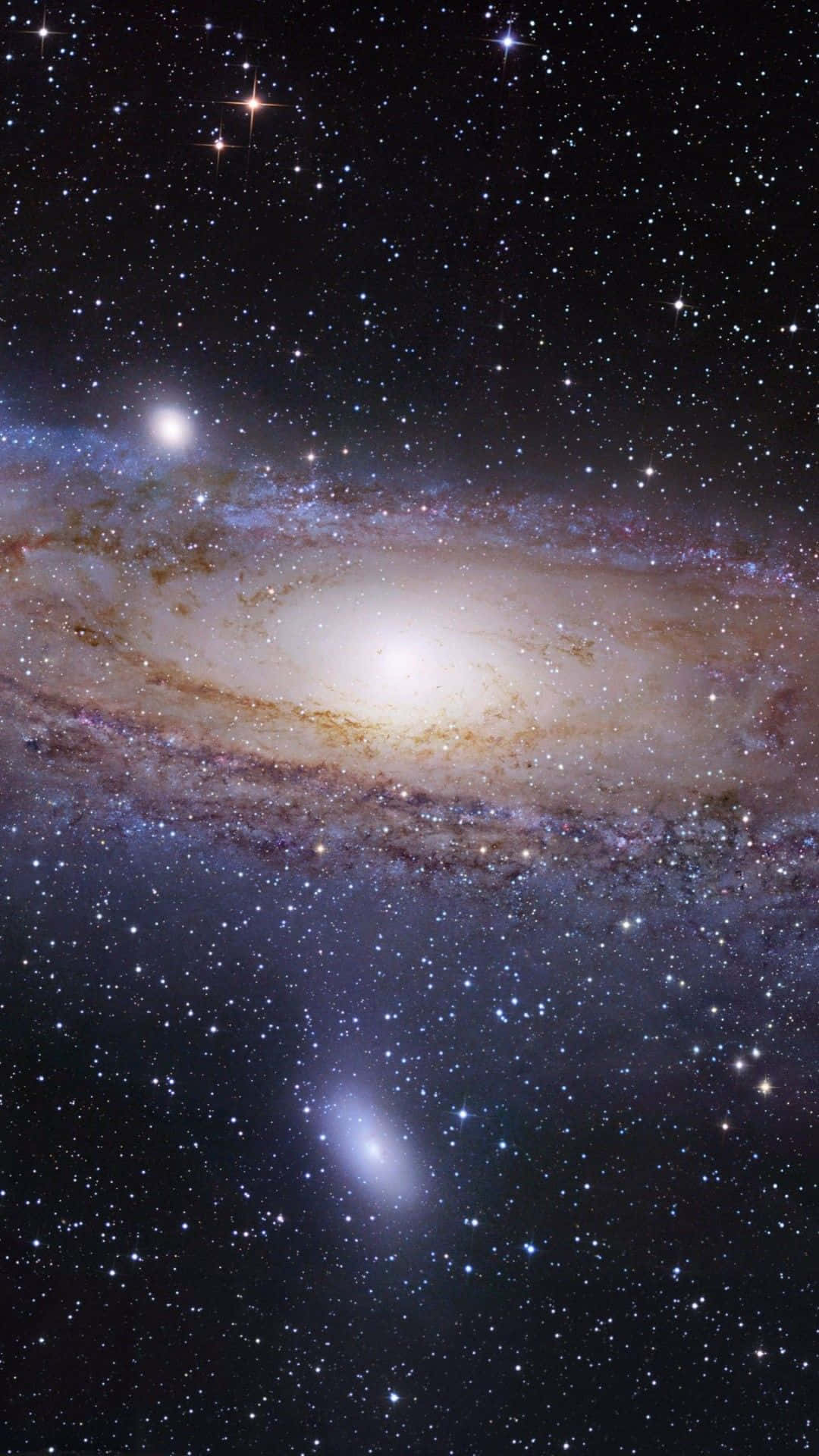 iPhone XR, space, spiral galaxy, Full HD Phone Wallpaper