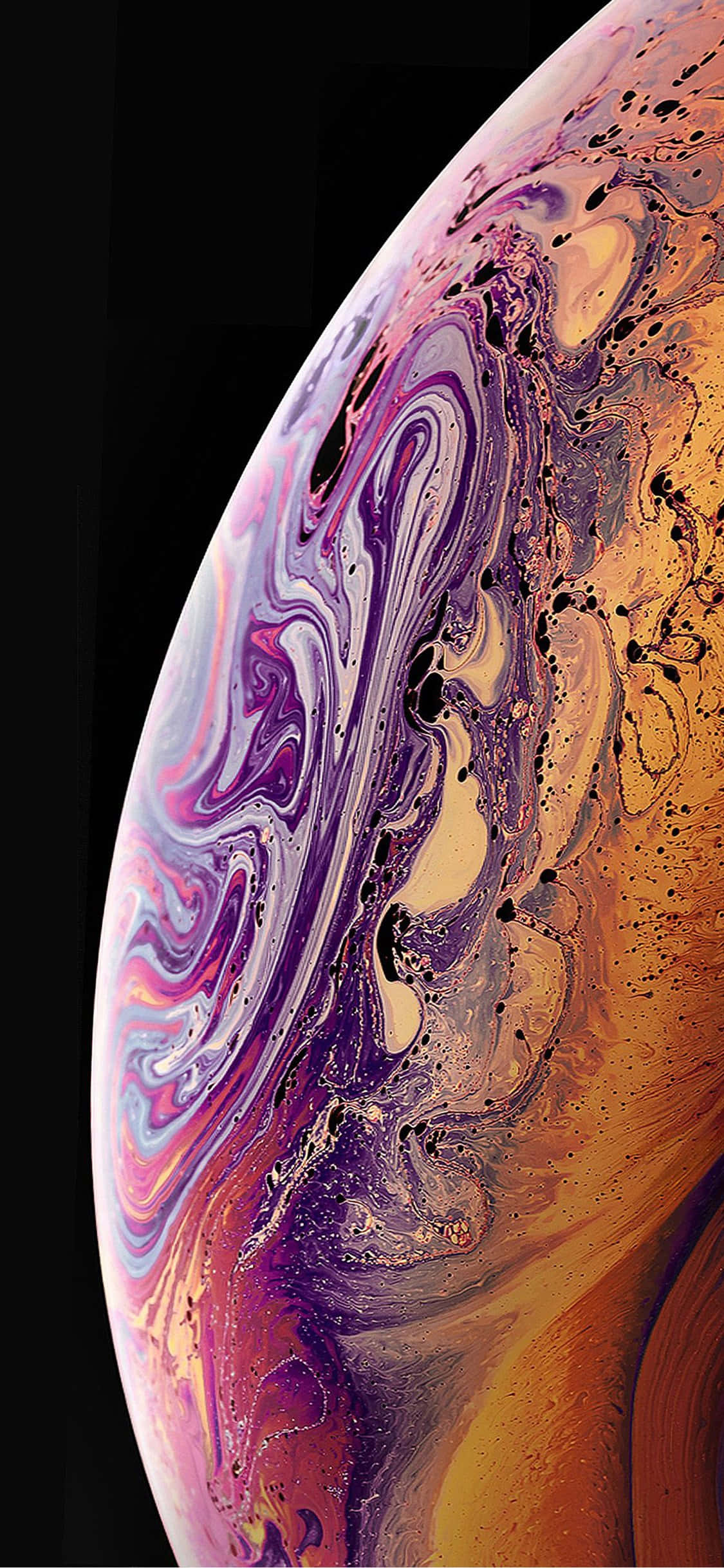 iPhone XR, vibrant purple, orange, Full HD Phone Wallpaper