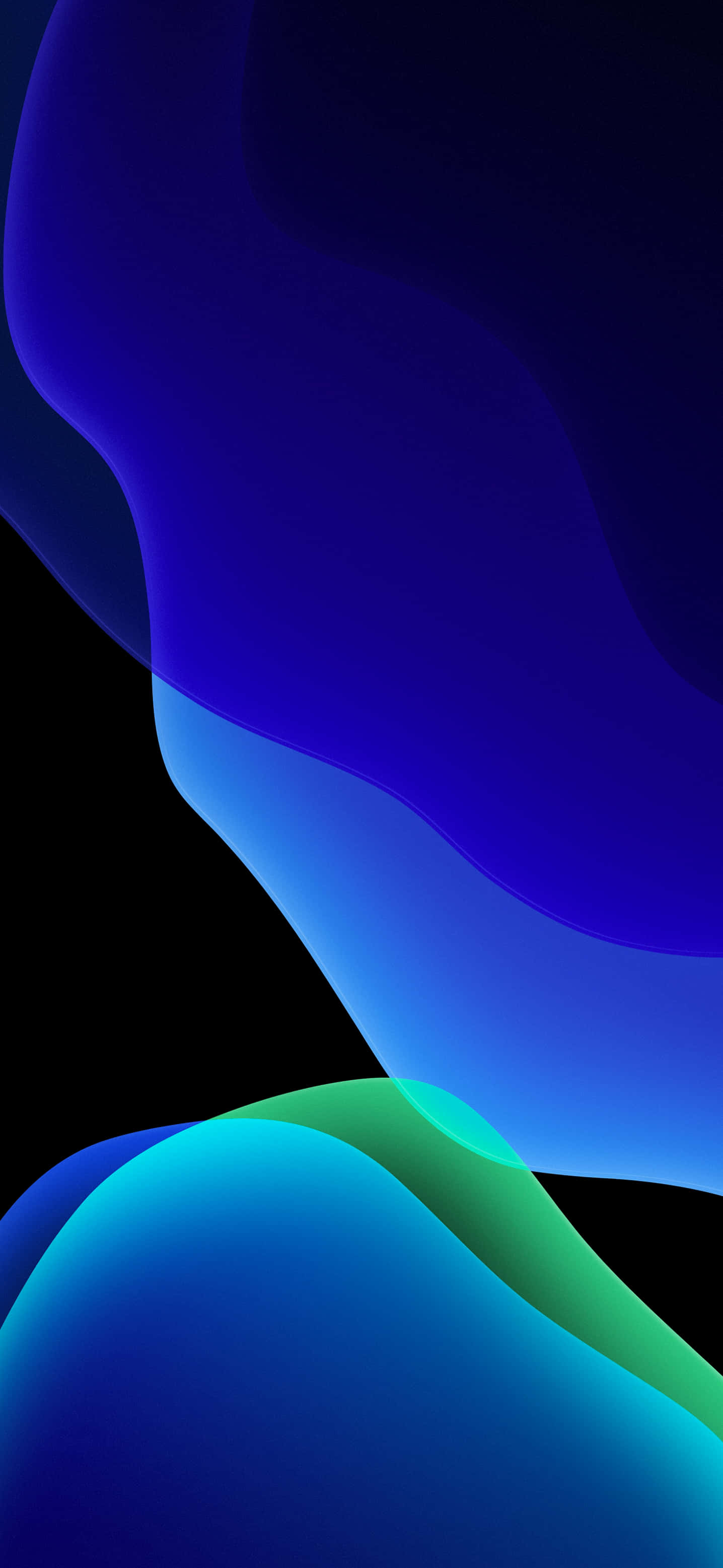 iPhone Xr, vibrant blue, teal fluid waves, 2K Phone Wallpaper