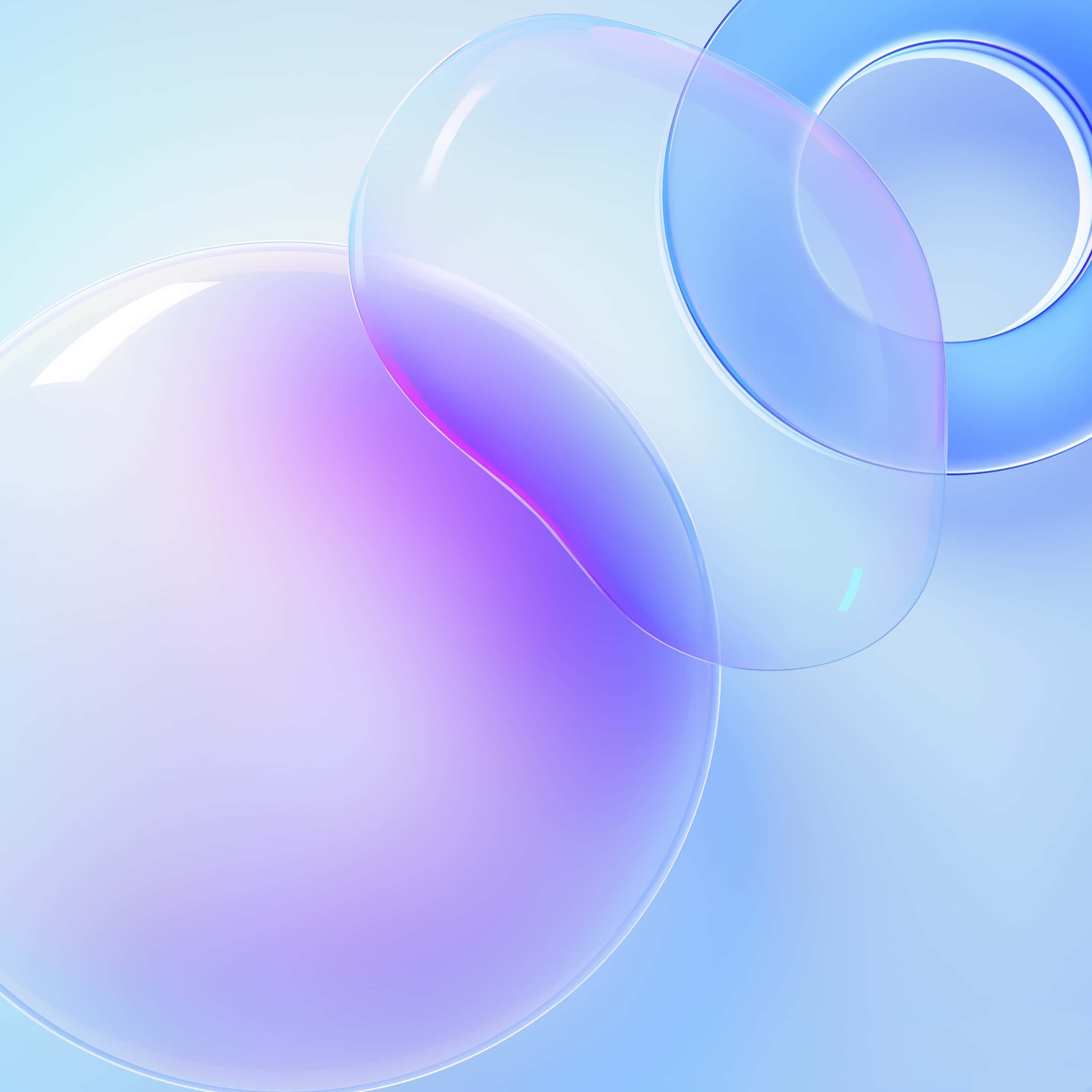 iPhone XR, blue, iridescent purple and blue gradients, 2K Desktop Wallpaper