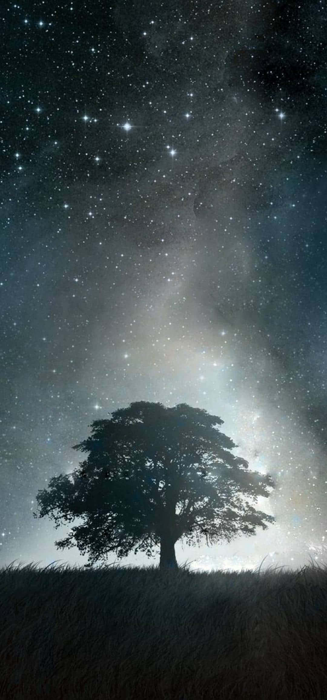 iPhone XR, space, starry night sky, Full HD Phone Wallpaper