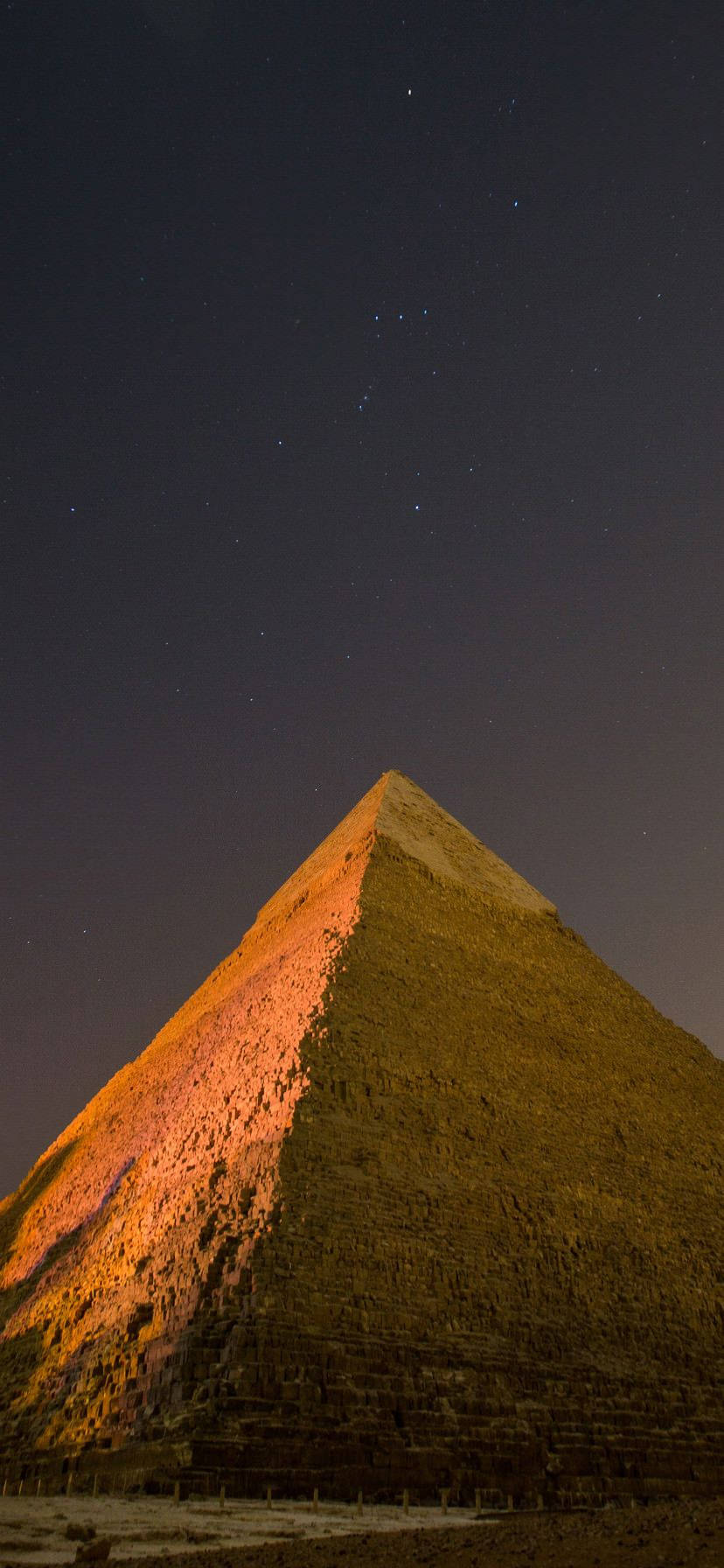iPhone XR, pyramid, night, HD Phone Wallpaper