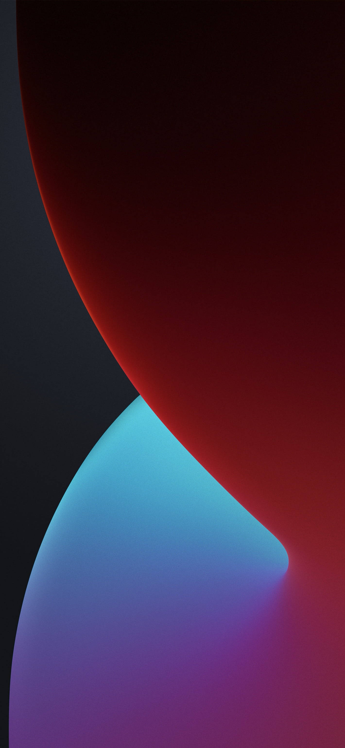 iPhone XR, red, blue, 2K Phone Wallpaper