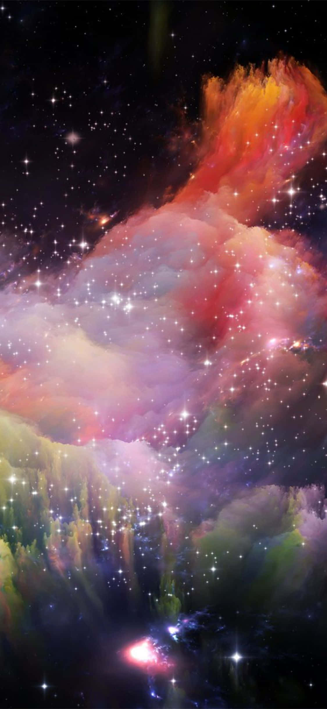 iPhone XR, space, cosmic nebula, Full HD Phone Wallpaper
